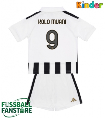 Juventus Randal Kolo Muani #9 Replik Heimtrikot Kinder 2026-27 Kurzarm (+ Kurze Hosen)